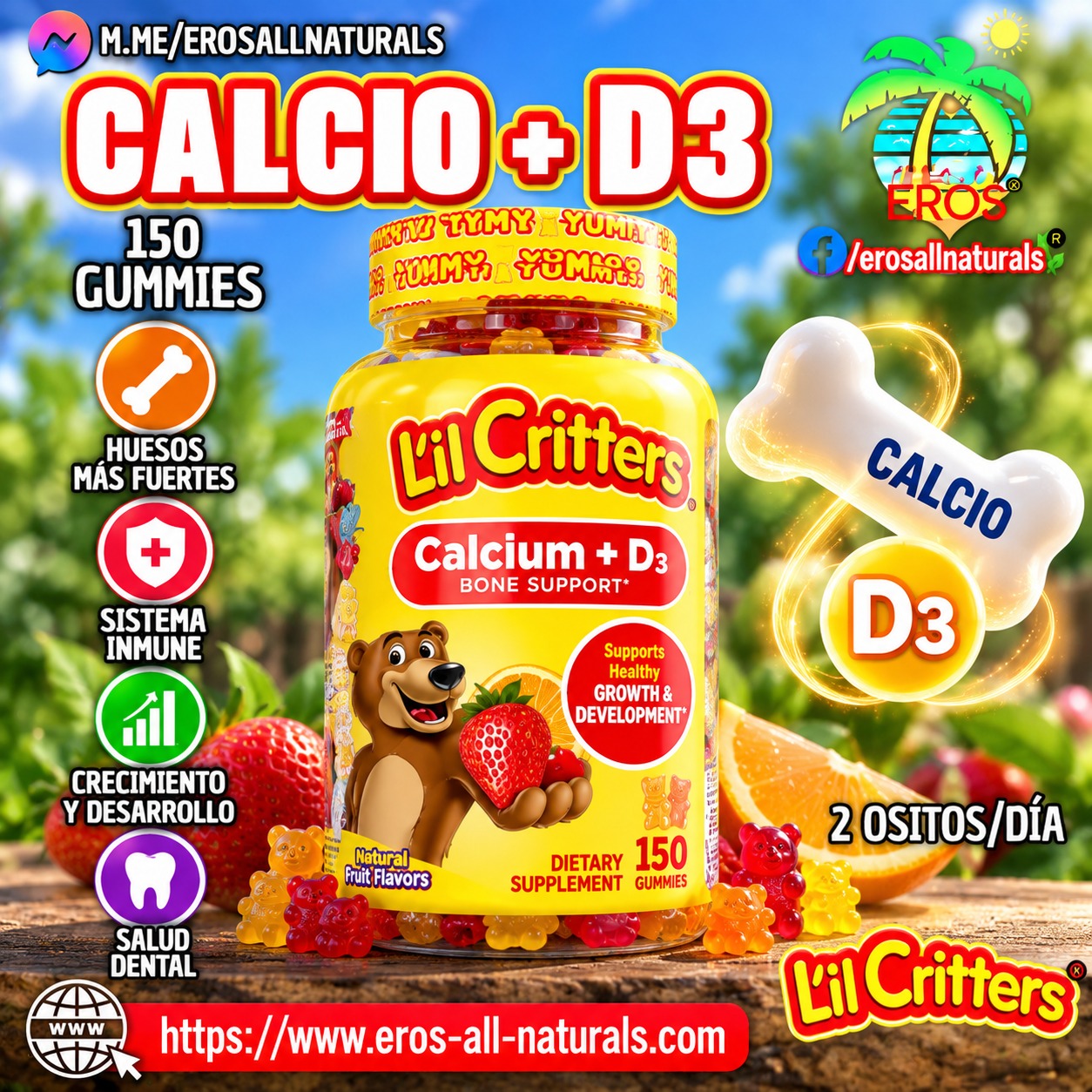 Gomitas de Calcio + D3